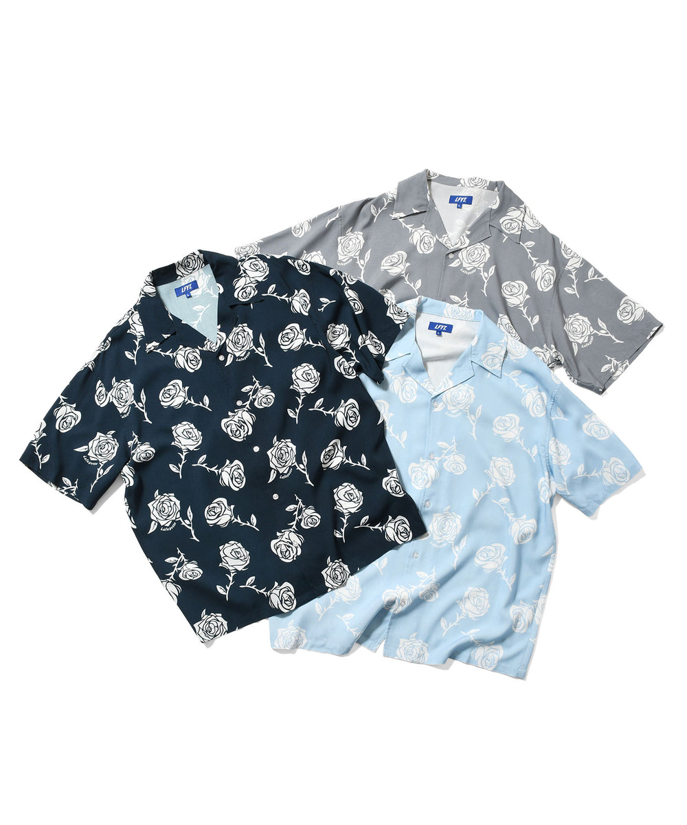 LFYT - ROSE OPEN COLLAR SHIRT LS260207