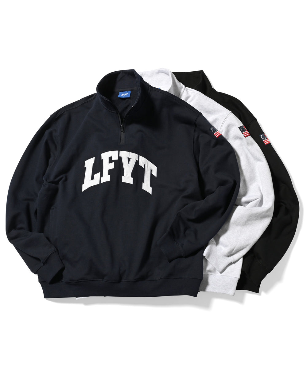 LFYT ARCH LOGO HALF ZIP SWEAT LA230701 - LFYT