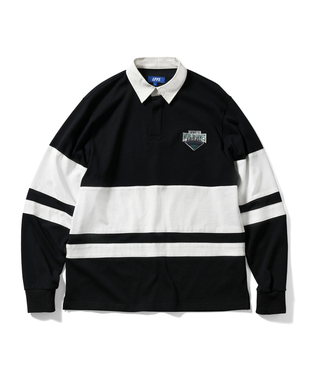 Antonia stripe rugby shirt discount lafayette 148 new york