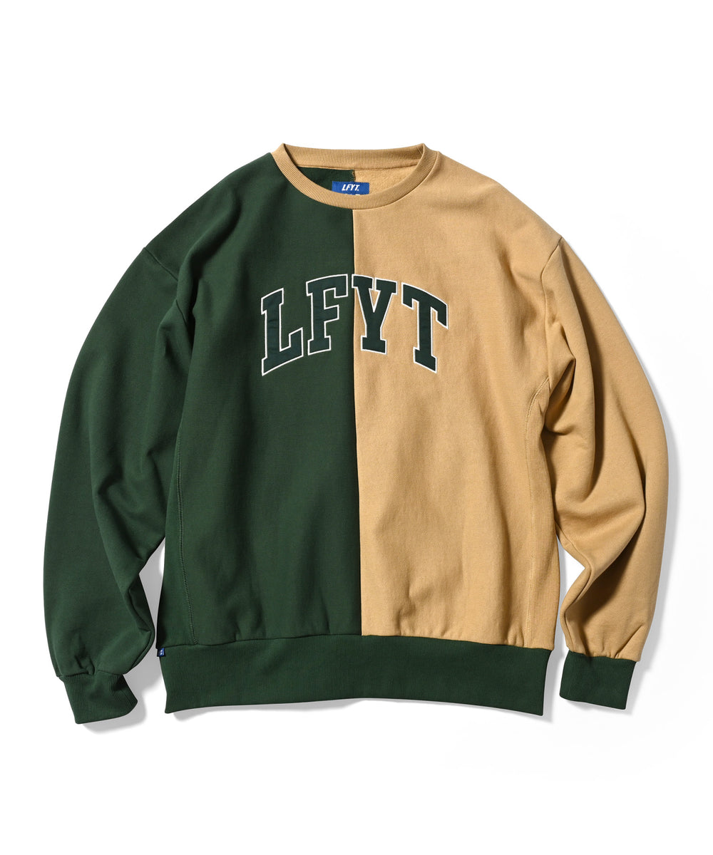 LFYT 2 TONE ARCH LOGO US COTTON CREWNECK LA220708