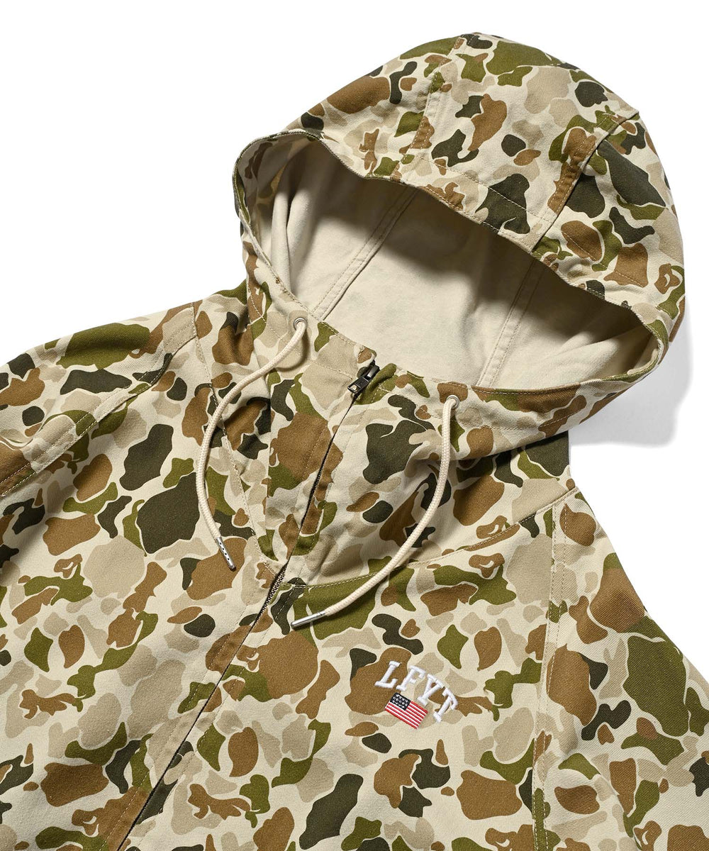 LFYT OLD GLORY ARCH LOGO PARKA LA221001 HUNTER CAMOUFLAGE