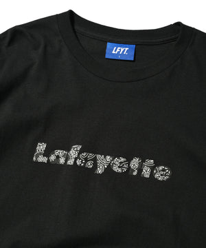 【受注予約 : 10月上旬頃より順次発送】 LFYT BLACK PAISELY LOGO L/S TEE