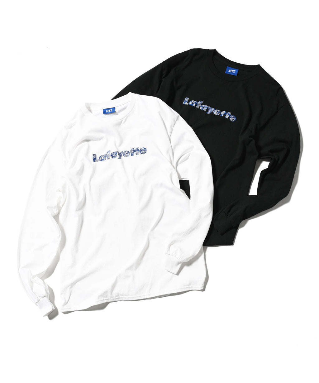 【受注予約 : 10月上旬頃より順次発送】 LFYT NAVY PAISELY LOGO L/S TEE