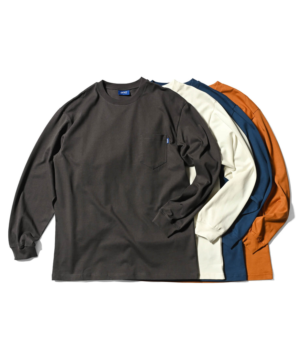 LFYT - 實心口袋長袖 T 卹 LA230101
