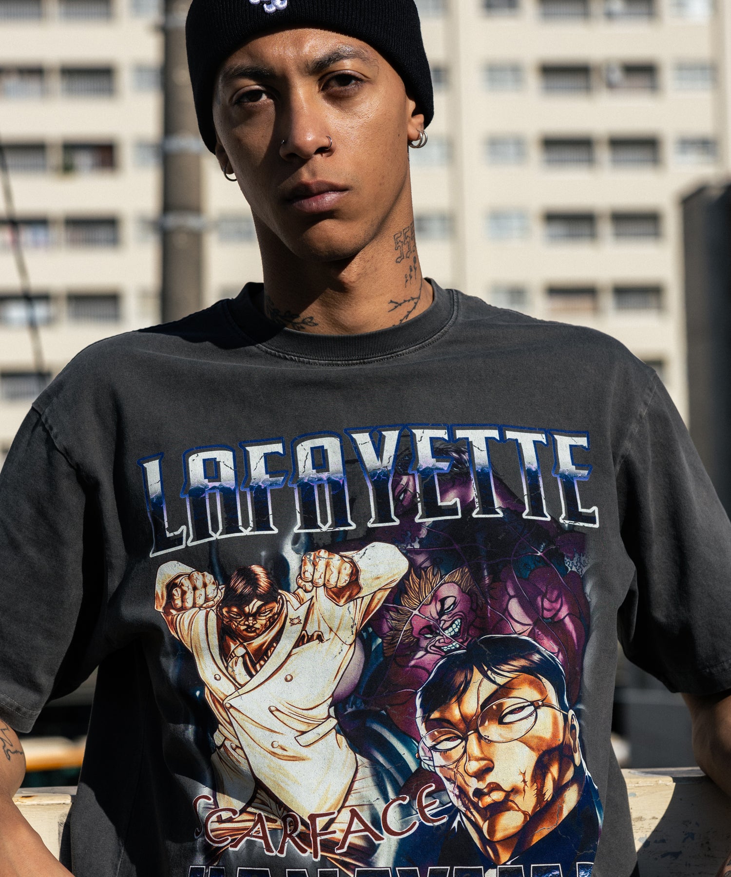 【受注予約:2025年2月上旬より順次発送】 LFYT × SNKRDUNK × GRAPPLER BAKI HANAYAMA KAORU TEE