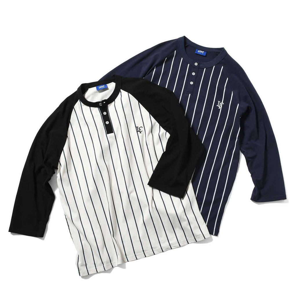 LFYT - PINSTRIPE RAGLAN SLEEVE TEE LS260102