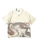 LFYT×THREE TIDES TATOO - ICHIBAY DRAGON S/S OPEN COLLAR SHIRT LE240202