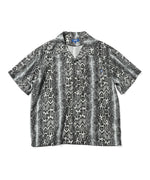 LFYT - PATTERNED OPEN COLLAR S/S SHIRT LS240203