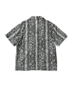 LFYT - PATTERNED OPEN COLLAR S/S SHIRT LS240203