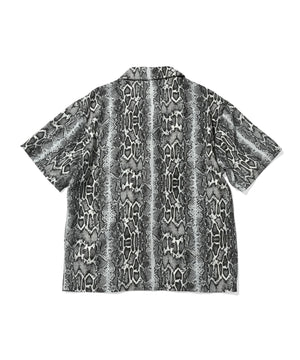 LFYT - PATTERNED OPEN COLLAR S/S SHIRT LS240203