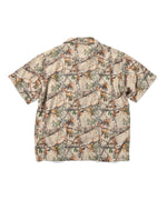 LFYT - PATTERNED OPEN COLLAR S/S SHIRT LS240203