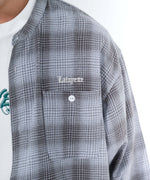 LFYT - NEP TWILL CHECK BAND COLLAR SHIRT LA250202