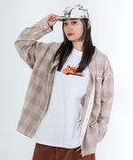 LFYT - NEP TWILL CHECK BAND COLLAR SHIRT LA250202