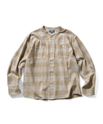 LFYT - NEP TWILL CHECK BAND COLLAR SHIRT LA250202