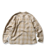 LFYT - NEP TWILL CHECK BAND COLLAR SHIRT LA250202