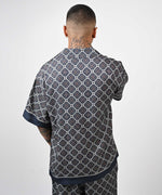 LFYT - ARABESQUE PATTERN OPEN COLLAR SHIRT LS260206