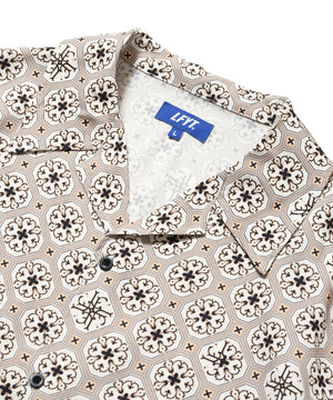 LFYT - ARABESQUE PATTERN OPEN COLLAR SHIRT LS260206