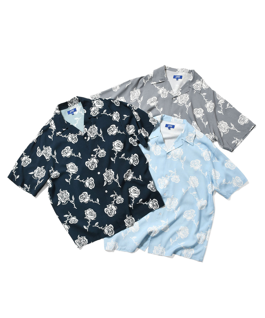 LFYT - ROSE OPEN COLLAR SHIRT LS260207