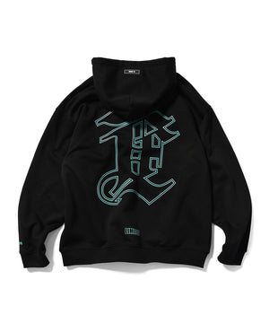 LFYT × EL REIGN - MONOGRAM LF LOGO ZIP HOODIE LE240506