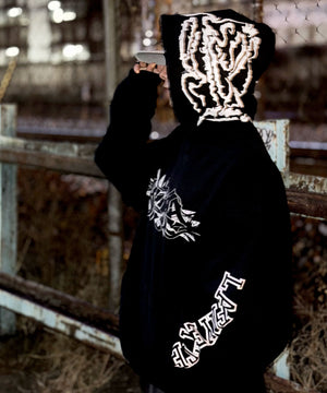 【ブラックレーベル】エンボスロゴハニカムフーディー BLACK lab.】エンボスロゴハニカムフーディー | ブラックレーベル