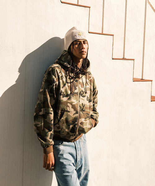 LFYT - GOLD L LOGO ZIP HOODIE LS260501