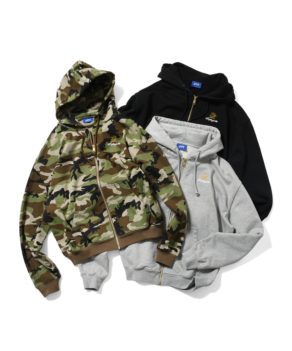 LFYT - GOLD L LOGO ZIP HOODIE LS260501