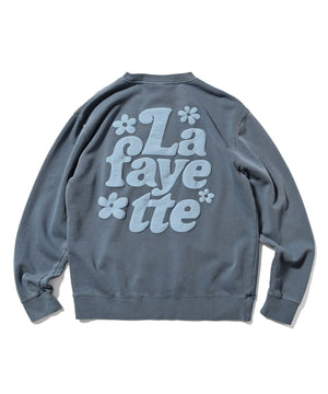 LFYT - PIGMENT DYED FLOWER CREW SWEAT LA240704