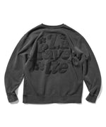 LFYT - PIGMENT DYED FLOWER CREW SWEAT LA240704