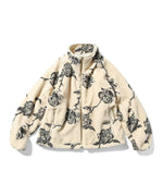 LFYT - ROSE ALLOVER PATTERNED FLEECE JACKET LA241008