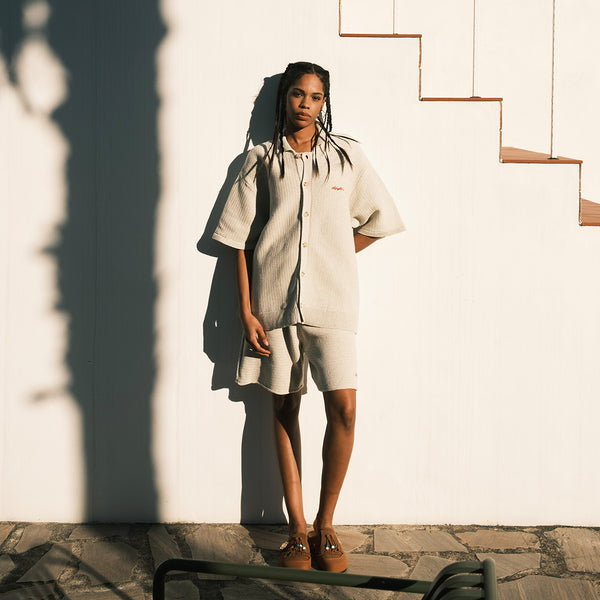 LFYT - RAVEN PATTERN SUMMER KNIT SHORTS LS261301