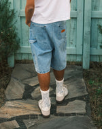 LFYT - DOUBLE KNEE DENIM PAINTER SHORTS LS261302