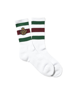 LS242102 COLLEGE EMBLEM CREW SOCKS