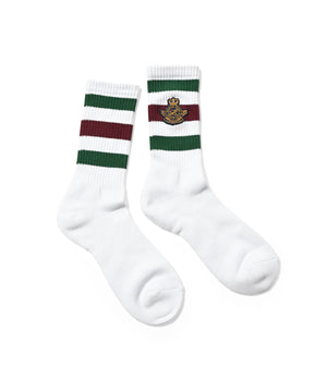 LS242102 COLLEGE EMBLEM CREW SOCKS