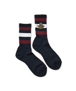 LS242102 COLLEGE EMBLEM CREW SOCKS