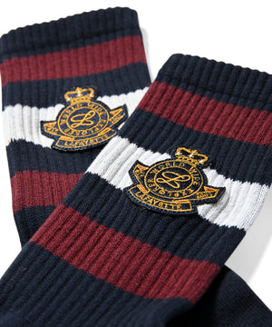 LS242102 COLLEGE EMBLEM CREW SOCKS