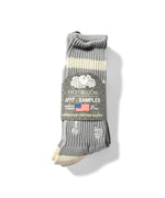 【2024年9月中旬頃より順次発送】LFYT × SAMPLES × FRUIT OF THE LOOM - US COTTON 3P SOCKS LE242103 HEATHER GRAY×NATURAL