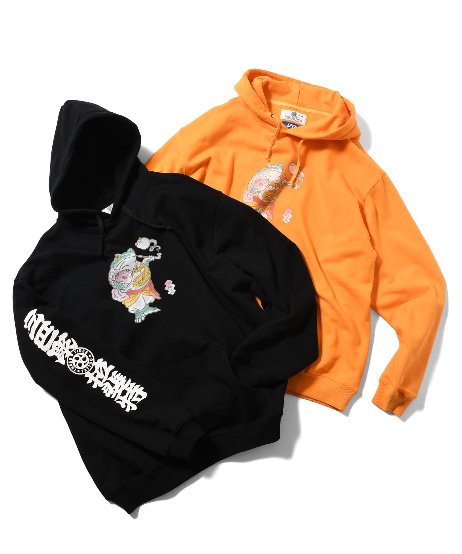 THREE TIDES TATTOO フードジャケット LFYT × THREE TIDES TATTOO - HORIMATSU HOODIE LE260502