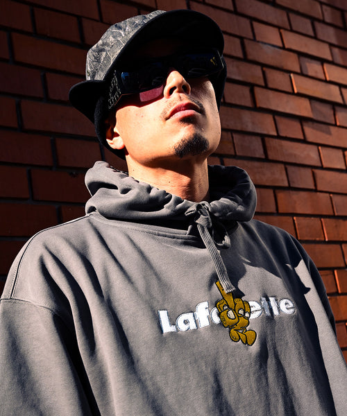 LFYT - LFYT × REMIO Lafayette LOGO HOODIE CHARCOAL LE260501