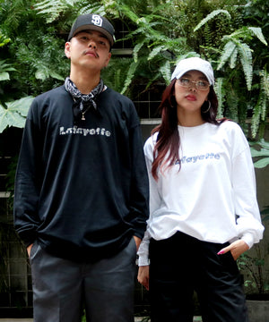 【受注予約 : 10月上旬頃より順次発送】 LFYT BLACK PAISELY LOGO L/S TEE