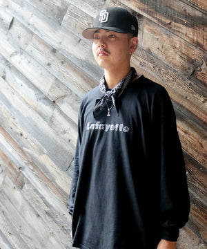 【受注予約 : 10月上旬頃より順次発送】 LFYT BLACK PAISELY LOGO L/S TEE