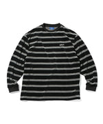 LFYT - MULTI STRIPED VELOR L/S TEE LA230105