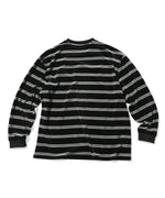 LFYT - MULTI STRIPED VELOUR L/S TEE LA230105