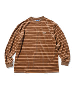 LFYT - MULTI STRIPED VELOR L/S TEE LA230105