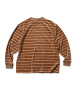 LFYT - MULTI STRIPED VELOUR L/S TEE LA230105