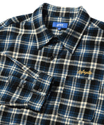 LFYT - SCRIPT LOGO PLAID FLANNEL SHIRT LA230204