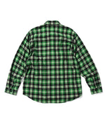 LFYT - SCRIPT LOGO PLAID FLANNEL SHIRT LA230204