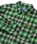 LFYT - SCRIPT LOGO PLAID FLANNEL SHIRT LA230204