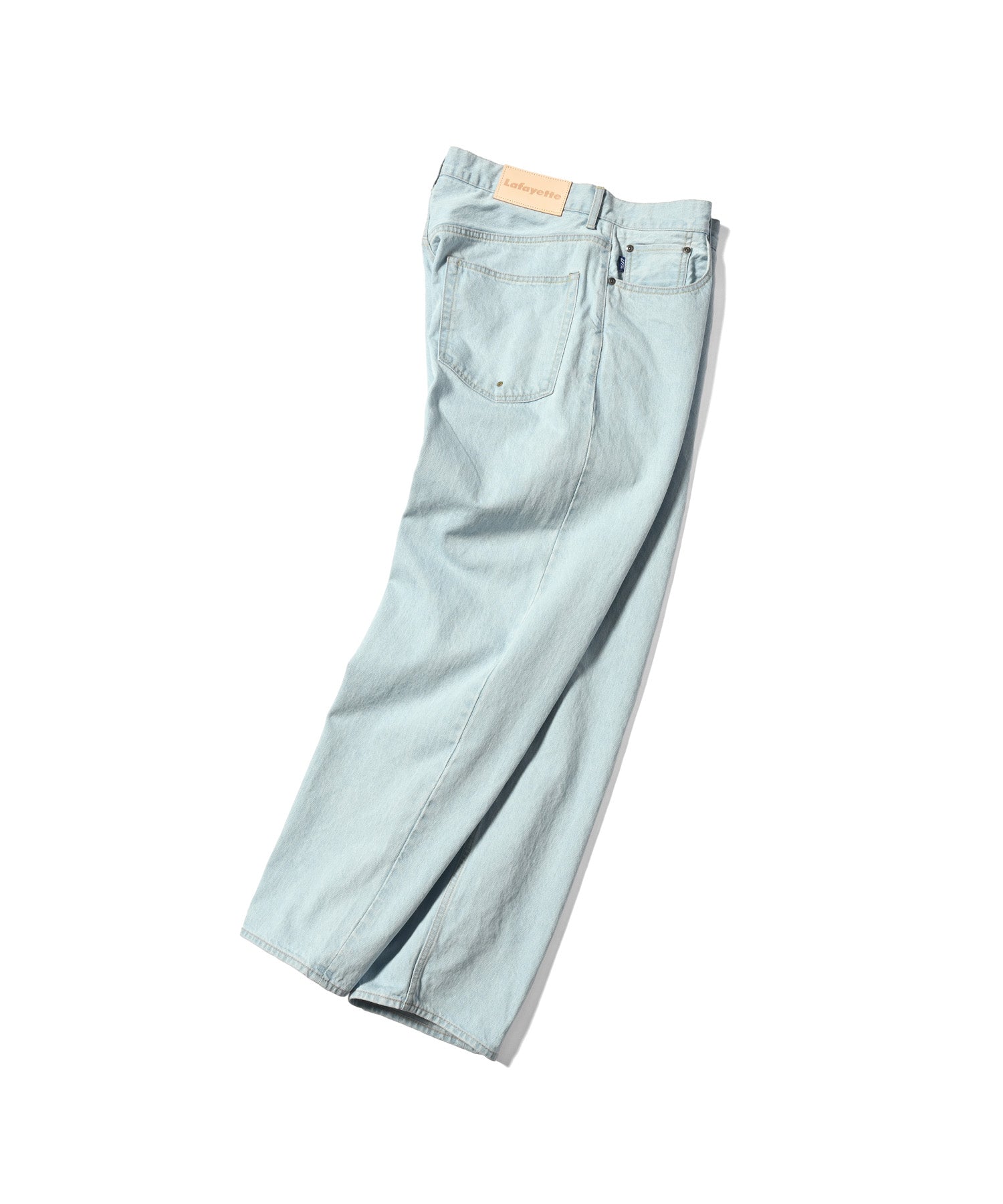 LFYT 5 口袋水洗牛仔長褲 寬鬆版型淺色水洗 LS231107