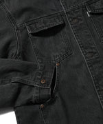 LFYT - BLACK DENIM TRUCKER JACKET LA261004