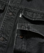 LFYT - BLACK DENIM TRUCKER JACKET LA261004